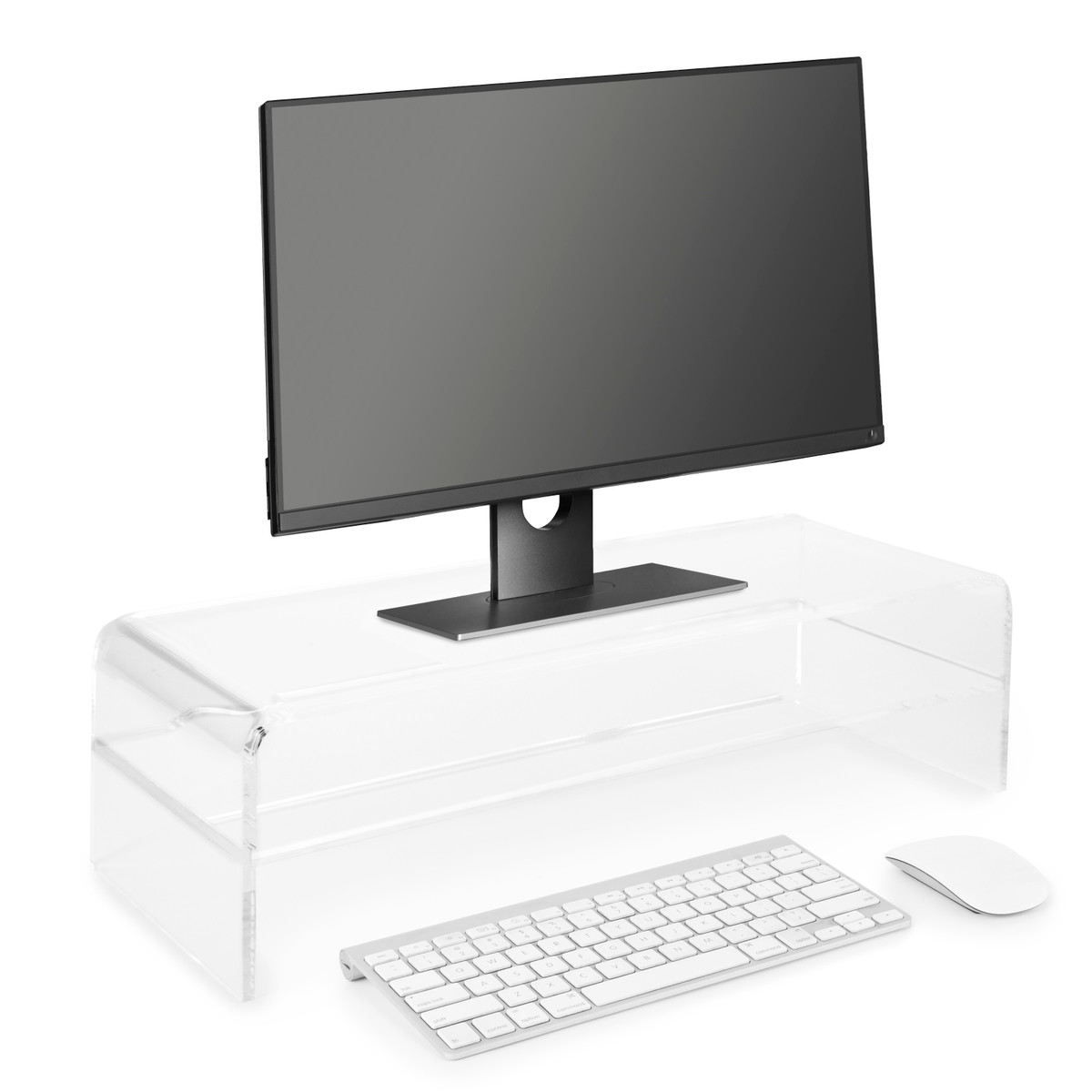 Clarte Media Riser Stand with Shelf