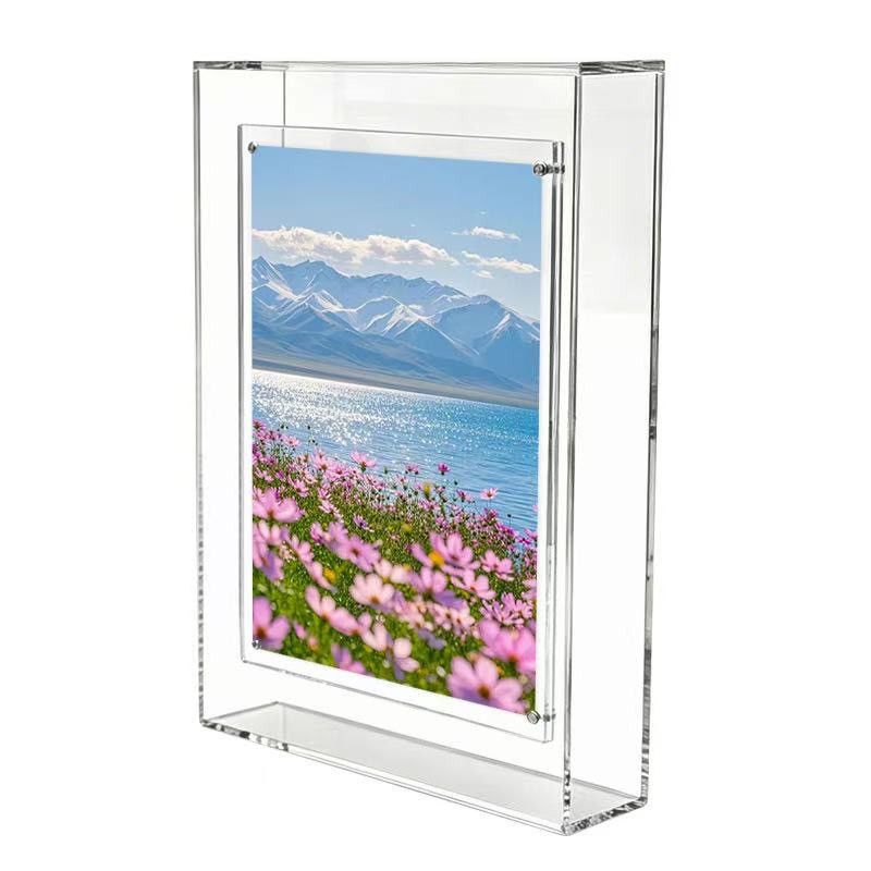 Shadow Box Floating Acrylic Picture Frame (8x10)