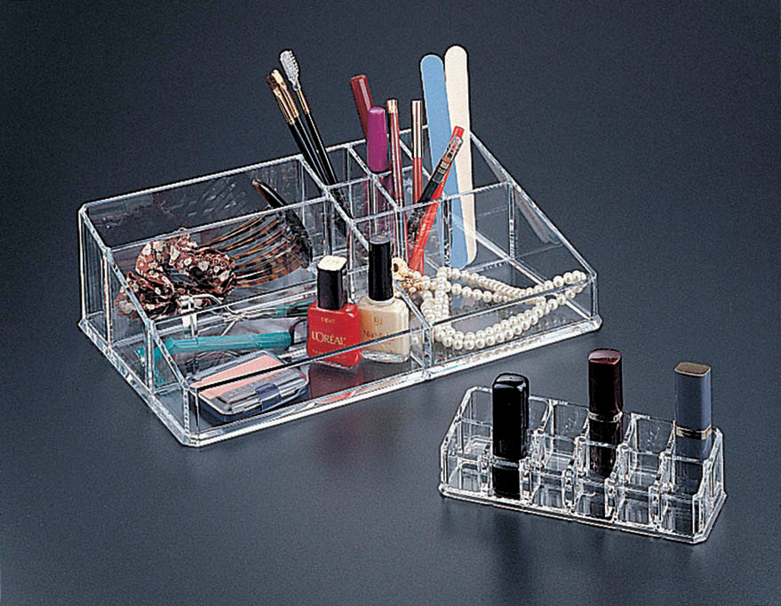  MAKE-UP ORGANIZER W/ REMOVABLE 12-LIPSTICK HOLDER