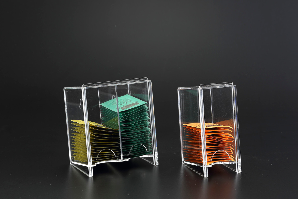  2-COMPARTMENT TABLE-TOP TEA BAG DISPENSER