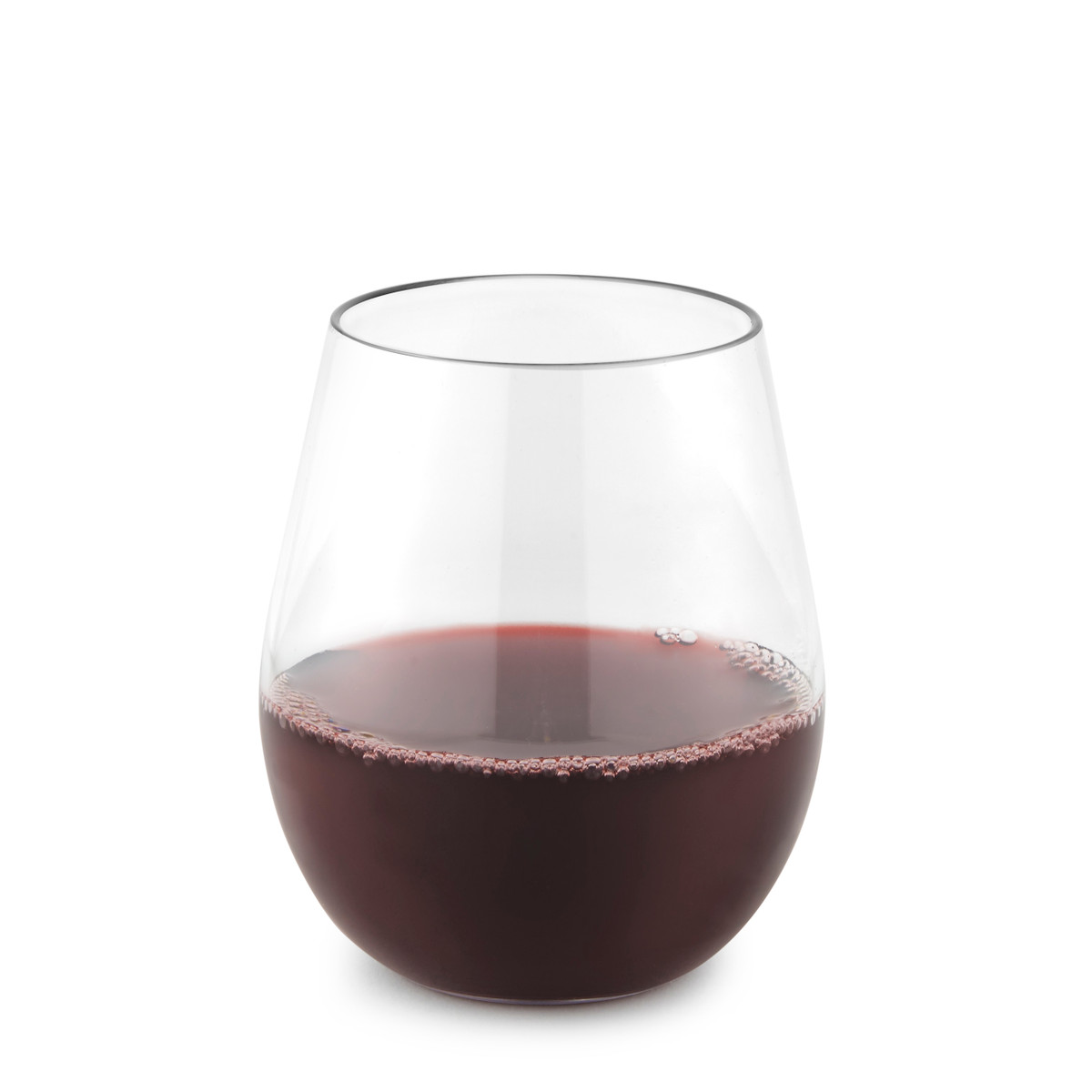  18-OZ TRITAN STEMLESS RED WINE GLASS