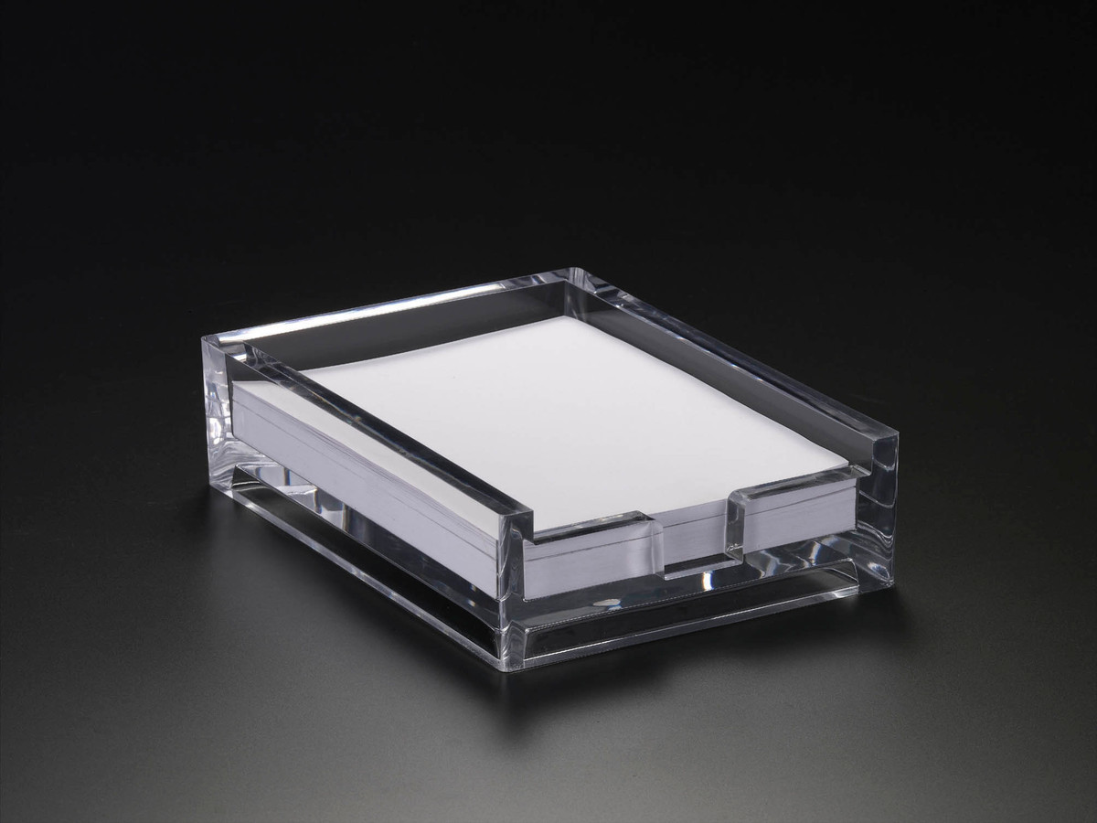  4 x 6 THICK NOTE PAD HOLDER (W/ PAPER)