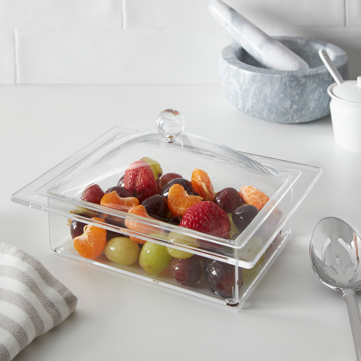 RECTANGLE TRAY W/ COVER