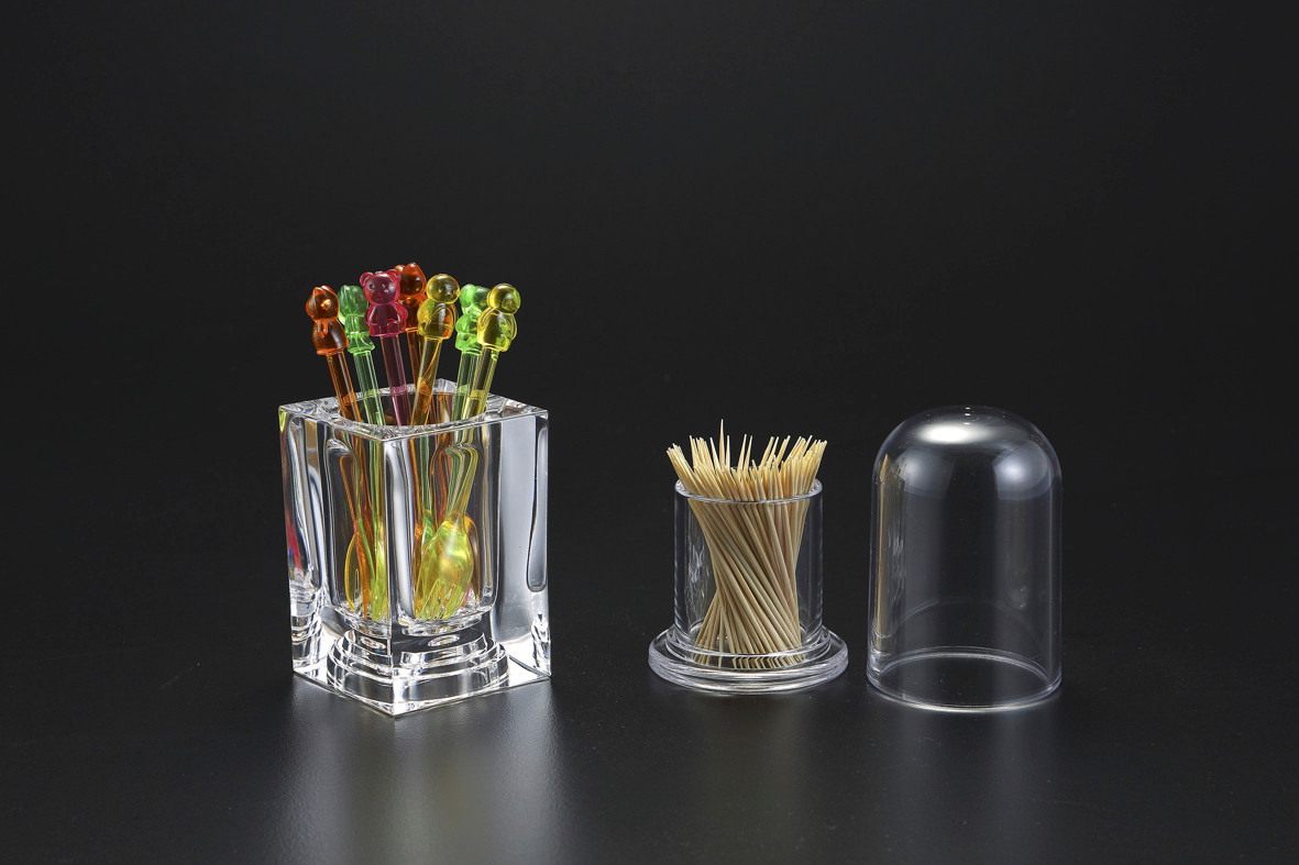  ROUND TOOTHPICK HOLDER W/ COVER