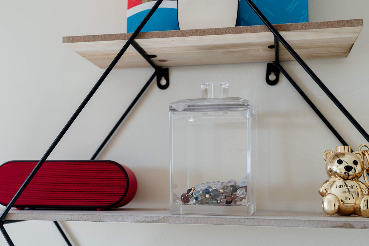  TALL 3" SQUARE BOX W/ CUBE LID