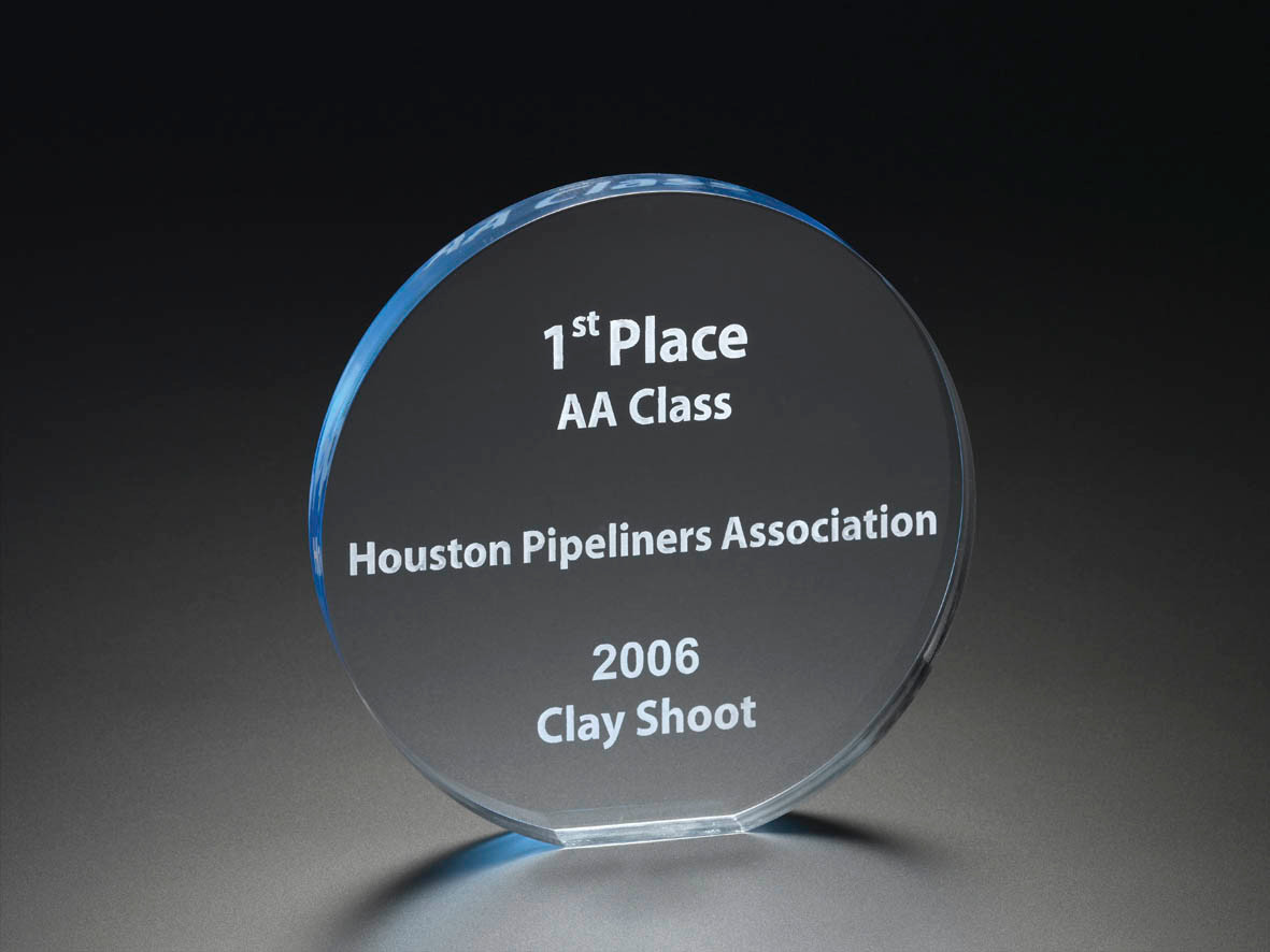 7" ROUND AWARD- BLUE