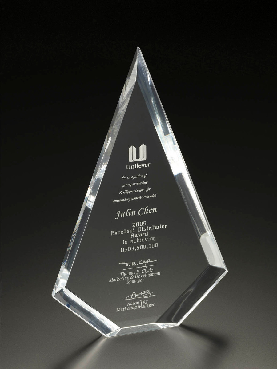 8" BEVEL-EDGE DIAMOND AWARD