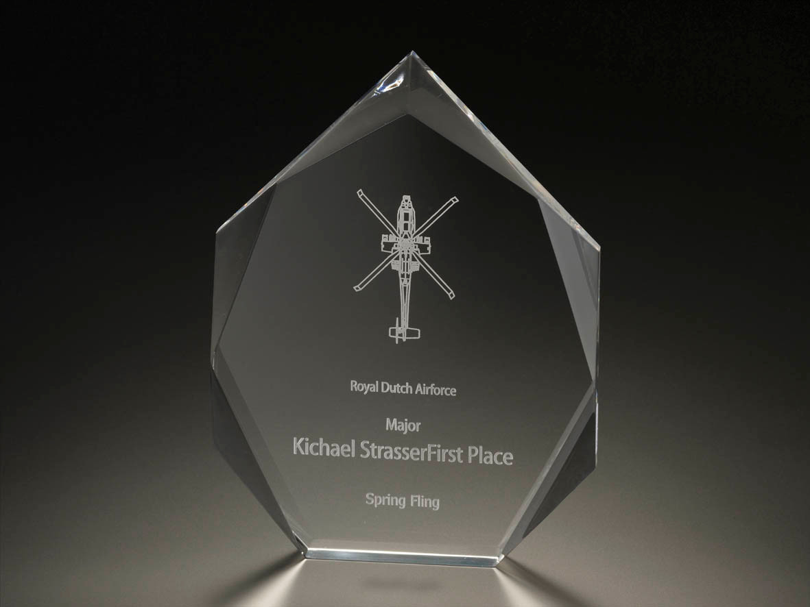  7-SIDE BEVELED SUMMIT AWARD