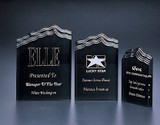 7" WAVY-TOP BLACK RECT. AWARD