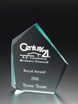 6" DIAMOND-CUT PENTAGON AWARD
