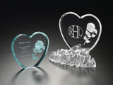 5" ROSE WITHIN HEART AWARD