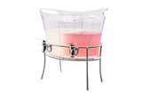  DUAL BEVERAGE DISPENSER W/ METAL STAND