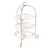  10" PLATE TRIO WITH METAL STAND