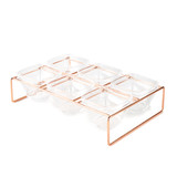  TAPAS SERVING BOWLS W/ METAL STAND