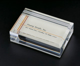  SLIDING-IN BUSINESS CARD PAPER WEIGHT
