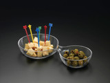  3-DISH W/ FRUIT PICKS HOLDER