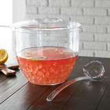  7_-QT. PUNCH BOWL W/LID & LADLE