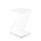 Clarte Acrylic Z-Shaped End Table
