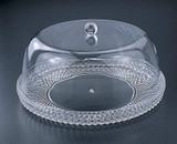  13 INCH CAKE PLATE W/ DOME (SET)