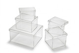 CLEAR RECTANGULAR BOX W/ LID