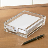  4 x 6 THICK NOTE PAD HOLDER (W/ PAPER)