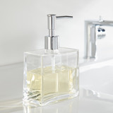  CURVED RECTANGULAR LOTION DISPENSER