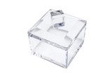  SHORT 3" SQUARE BOX W/ CUBE LID