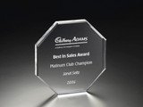 6" BEVELED OCTAGON AWARD