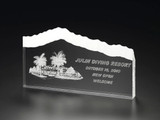 6" FROST WAVY RECTANGLE AWARD