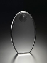  VERTICAL OVAL AWARD WITH INDENTATION