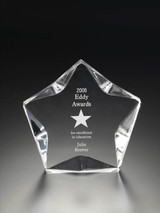  5-SIDE BEVELED STAR AWARD
