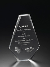 9" BEVELED PINNACLE AWARD