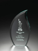 10" 2-SIDED BEVELED FLAME-BLU