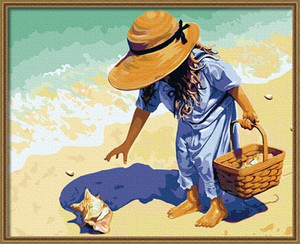 Painting by Numbers Kit - 40x50cm - Sea Shell Girl Painting by Numbers Kit - 40x50cm - Sea Shell Girl