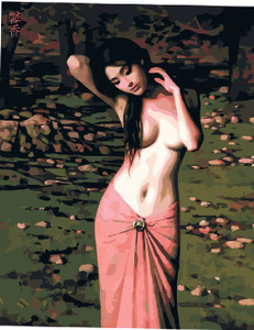 Half Dressed Woman DIY Painting kit Half Dressed Woman DIY Painting kit