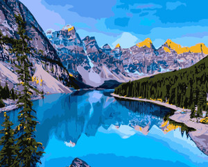 Alaska in Spring Paint by Numbers Alaska in Spring Paint by Numbers