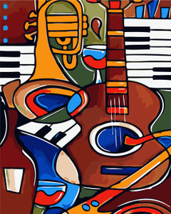 Abstract Instruments Paint by Numbers Kit Abstract Instruments Paint by Numbers Kit