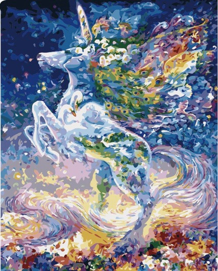 Paint by Numbers Kit Colourful Unicorn