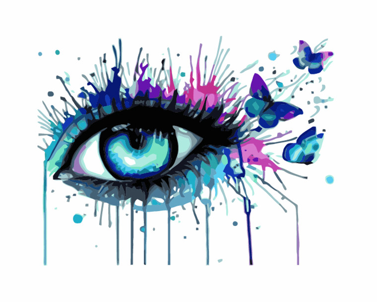 The Colourful Eye paint by numbers