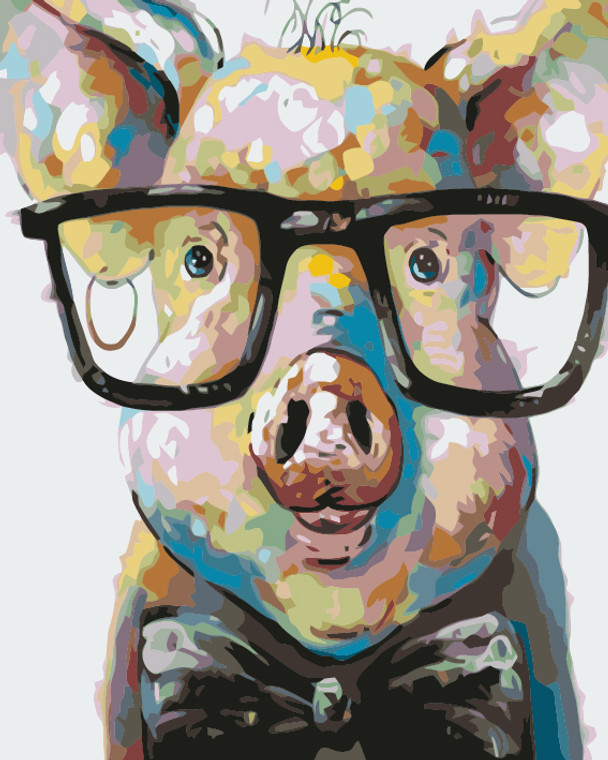 Pig with Glasses