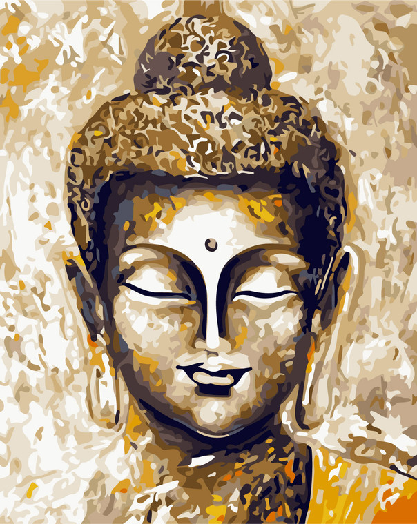 Golden Buddha Paint by Numbers Kit