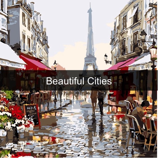 Paint by Numbers Kits - Beautiful Cities