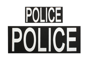 Rothco Police Patch Set of Two w/ Hook Back Rothco Police Patch Set of Two w/ Hook Back