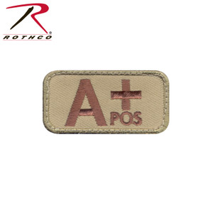 Rothco A Positive Blood Type Morale Patch Rothco A Positive Blood Type Morale Patch