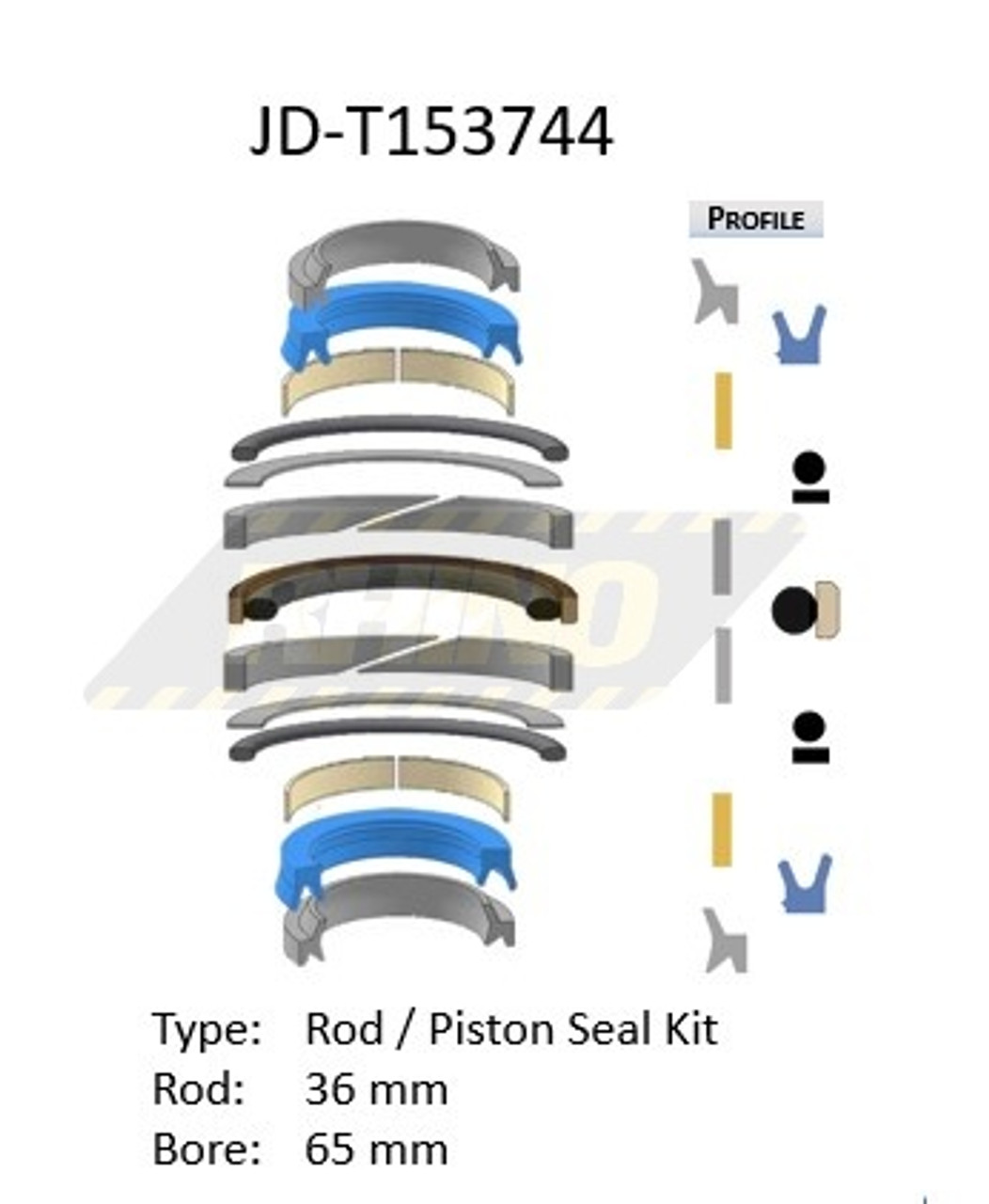 JD-T153744, John Deere Seal Kit