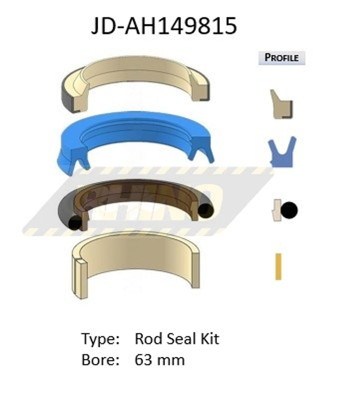 JD-AH149815, John Deere Seal Kit