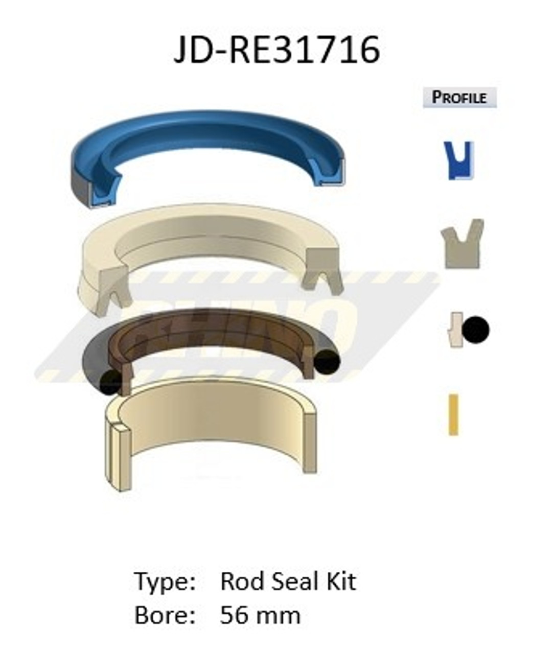 JD-RE31716, John Deere Seal Kit