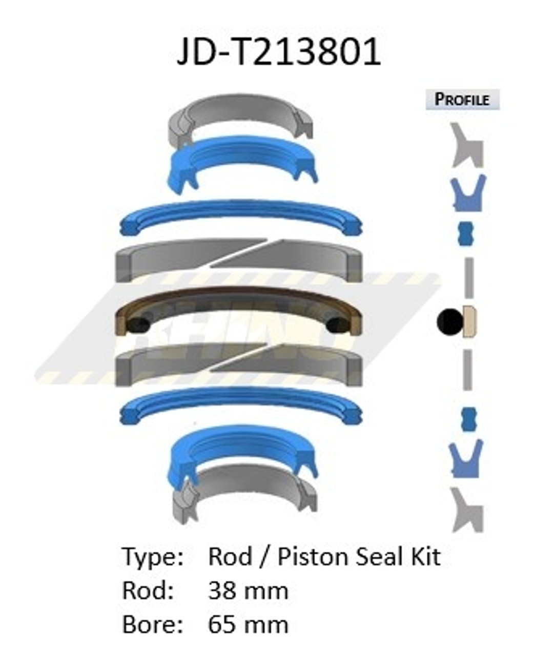 JD-T213801, John Deere Seal Kit