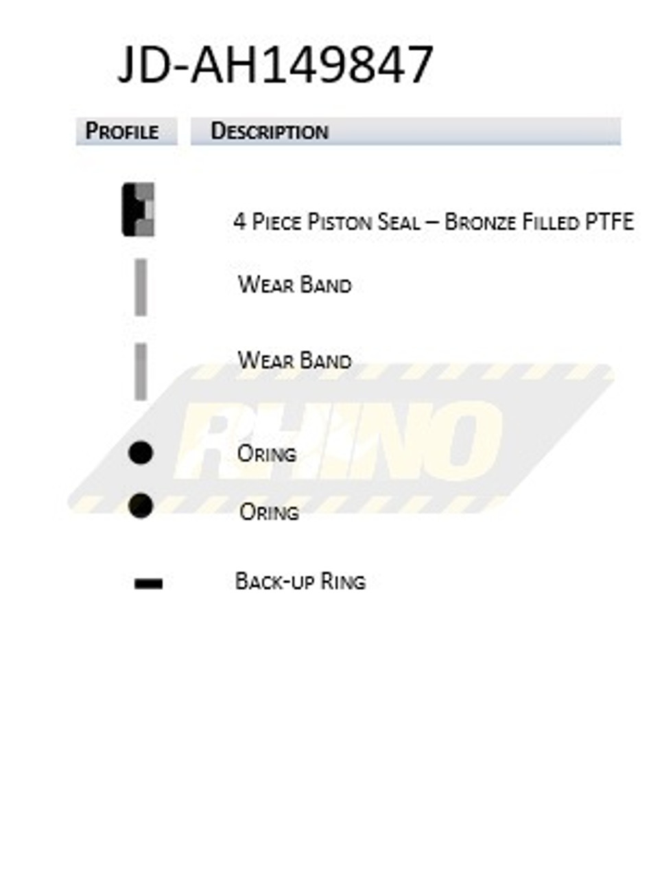 JD-AH149847, John Deere Seal Kit