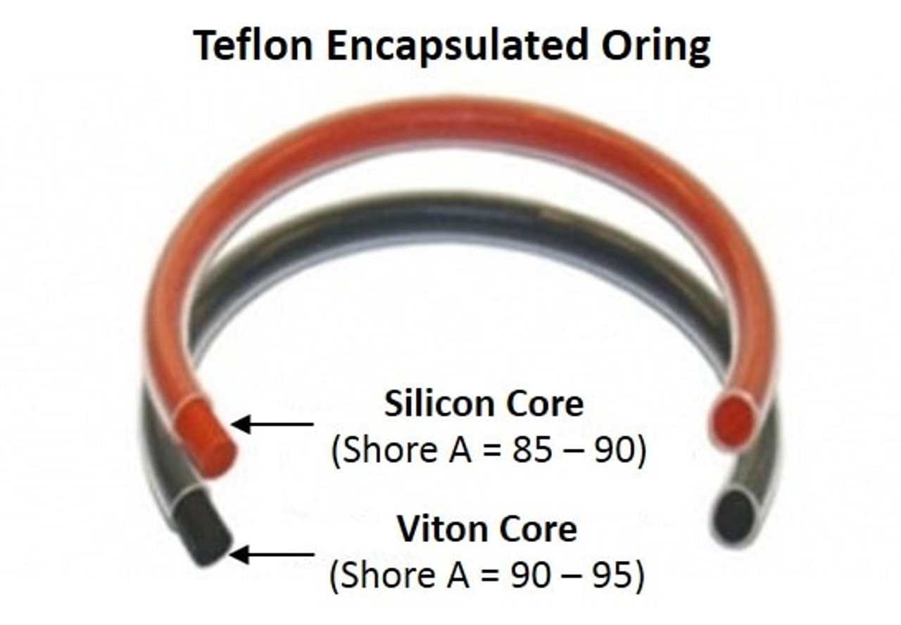 Teflon Encapsulated O-Ring, Viton Core, Silicone Core Teflon Encapsulated O-Ring, Viton Core, Silicone Core